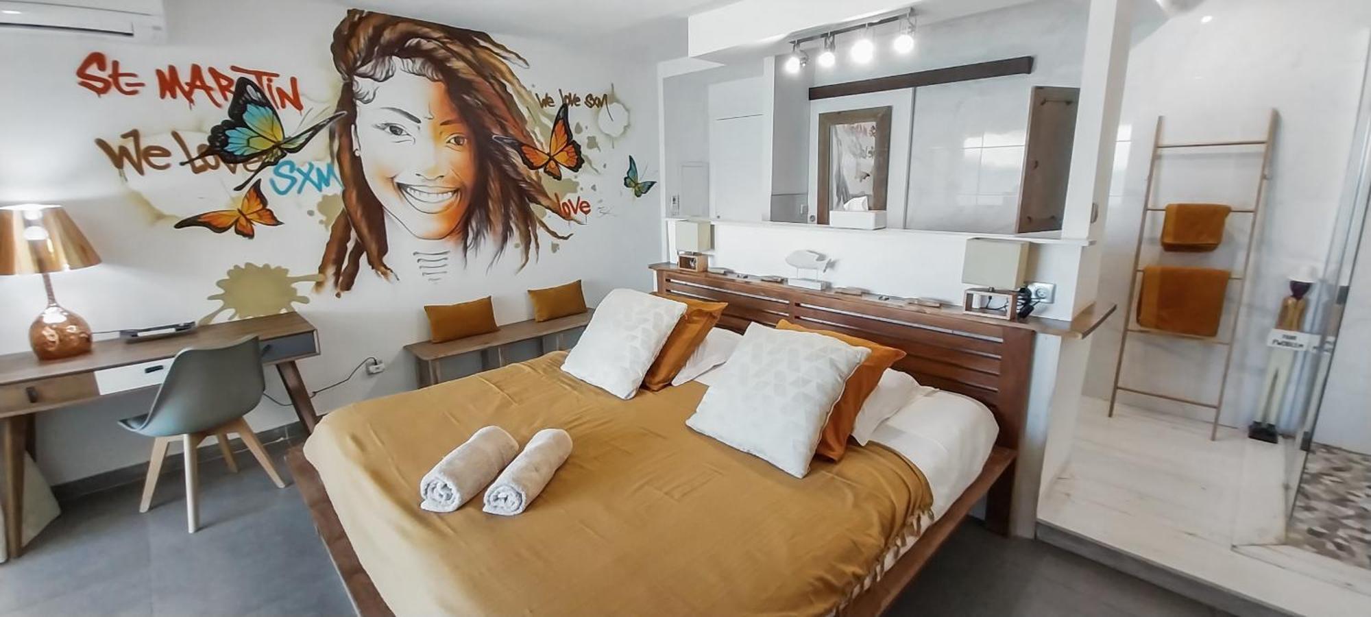 Official Page "Residence Bleu Marine" - Sea View Apartments & Studios - Saint-Martin French Side Grand Case Zimmer foto