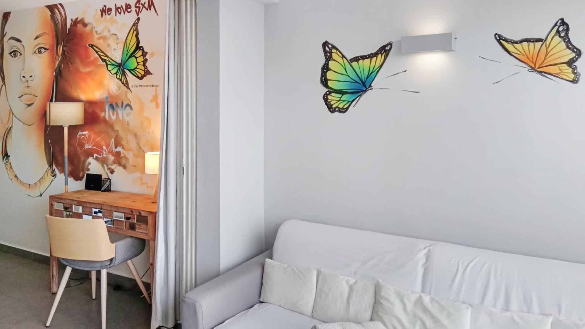 Official Page "Residence Bleu Marine" - Sea View Apartments & Studios - Saint-Martin French Side Grand Case Zimmer foto